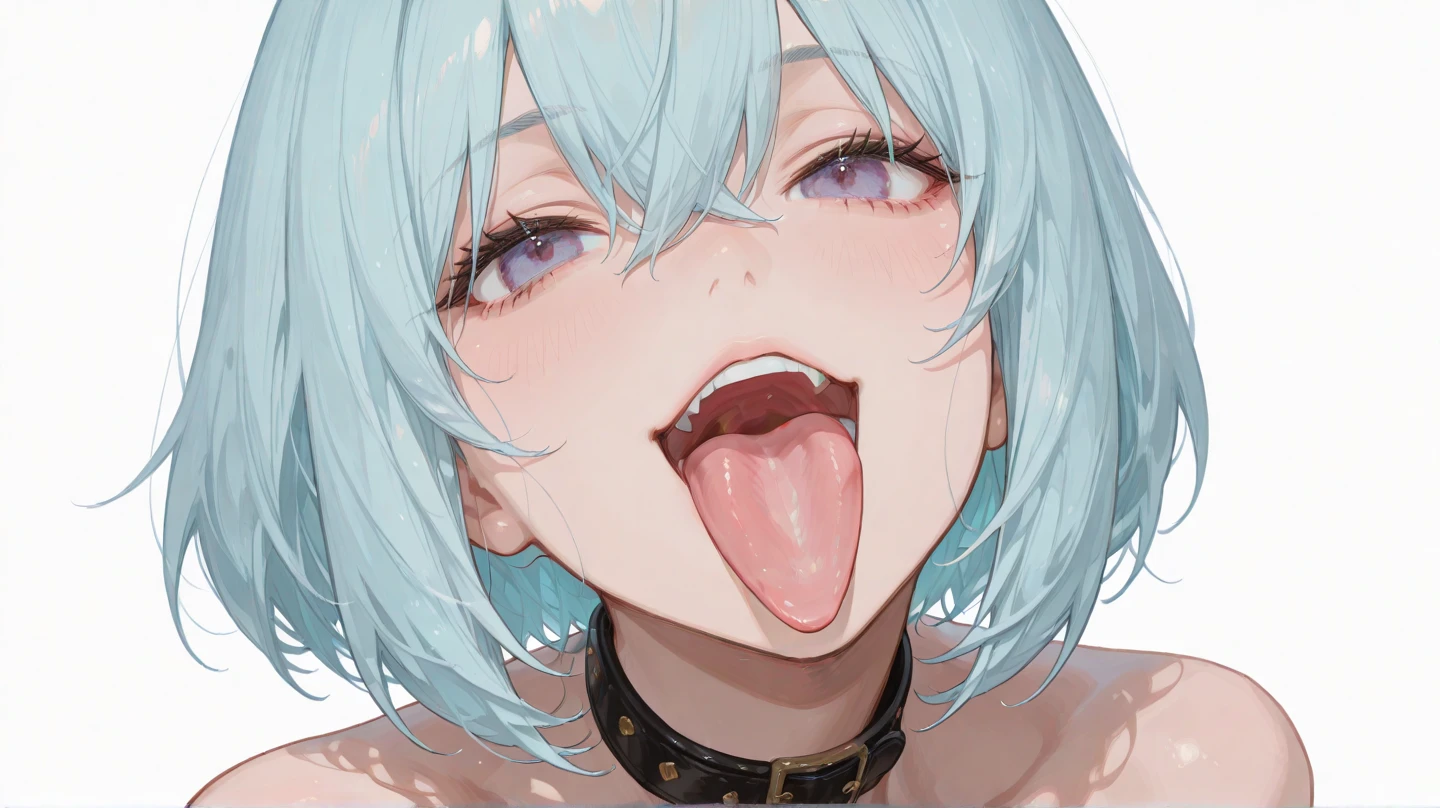 boy, femboy, skin fair, white  hair, gray eyes, rainbow arm tattoo, Kale, small dick, niplles, with com gozo, dick in the face, ahegao, without running down the face, glad, shivering 
