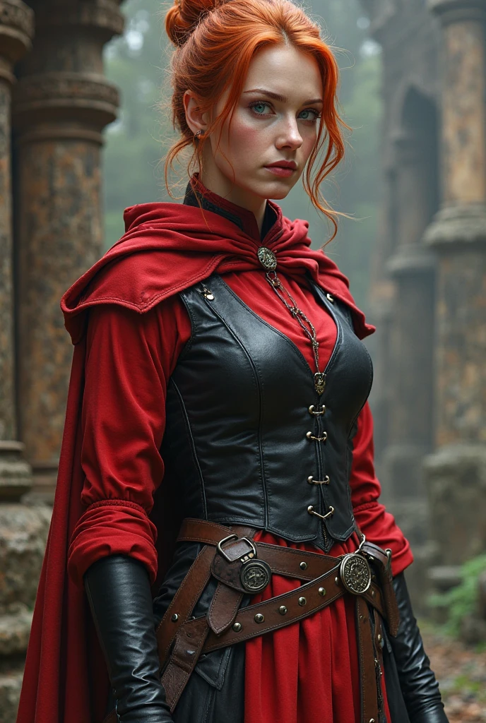 scarlett johansson abstract colors, texture, film grain, skin pores, dusty atmospheric mist:0.1 samdoesart+, intricate hasselblad dslr RAW dramatic full-body portrait photo of (Little Red Riding Hood as a badassed cyborg ninja assassin)1.2, long red cloak, (tattooed)1.3 gothic, small hourglass figure, (freckles)1, brave industrial epic steampunk machete gun bandolier leather, Steel Wool Fire (Sparks)1.3, NoFilter Eye Contact Selfie, (Backlit)1.3 (Neon Lights).7, (Film Grain)1.3, Dark and Cloudy Woods