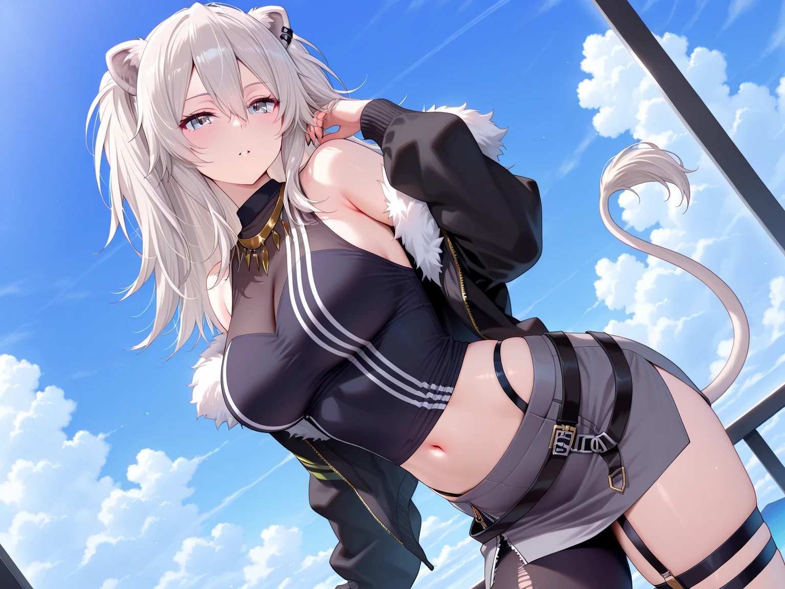 1girl, cat ears, large breasts, midriff, exposed midriff, boots
<lora:mota_512_4004_32net:1>