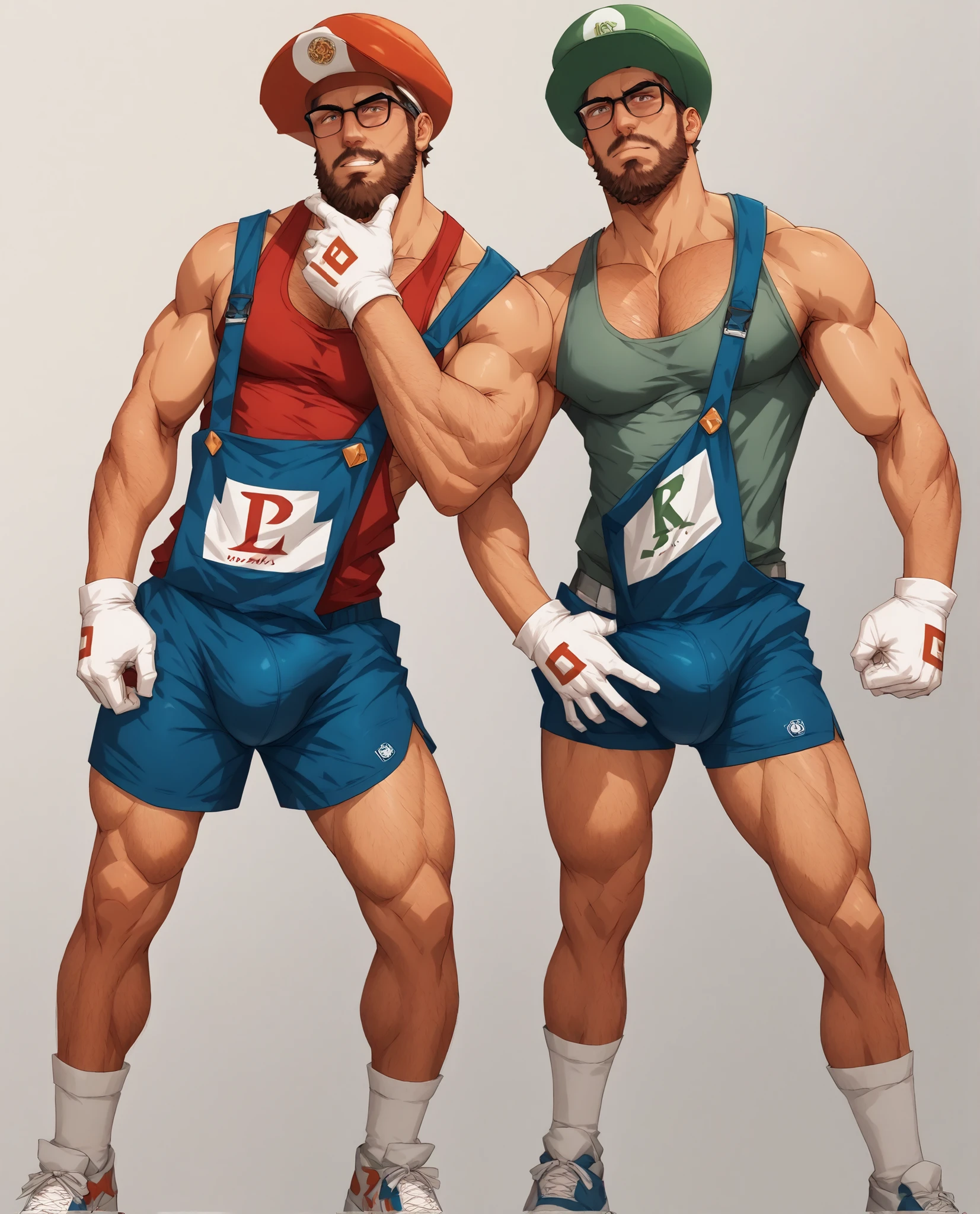 Masterpiece, best quality, male, huge ass, huge beefy muscular body, gay men, handsome face, thick body, huge chest, big chest, shiny, daddy, mature , cartoon anime, mature man, bara, perfect body, perfect anatomy, , perfect cock, , masculine, bearded, hairy, daddy, mature, big , big body, keep all details, thick bulge, perfect proportional, very bright cinematic light, extreme dramatic lighting, , gta vi filter, yellow loght right side, subtle pink light left side, detailed shading, body hair, beefy thick body, big cock, king cock, line art drawing, thick black line drawing, black outline, big ass,  huge cock, gloves