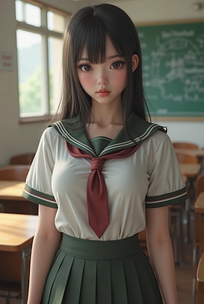 (masterpiece), high definition, five japanese girls, in classroom, (orgy), kissing and touching, ((sexual scene)), explicit, (japanese student uniform), sexy