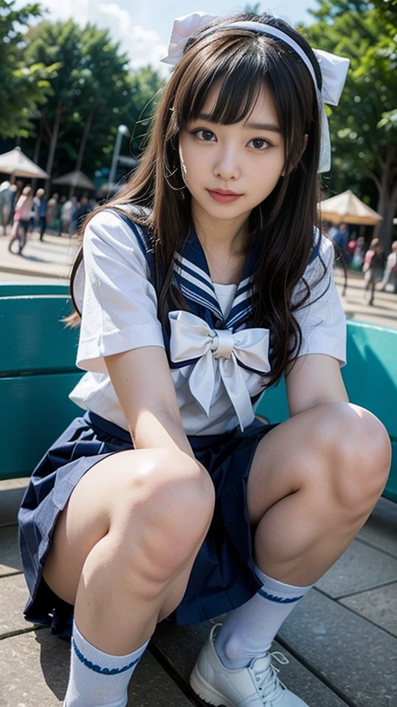 ((Shots))、((woman rolling up her skirt))、pussy