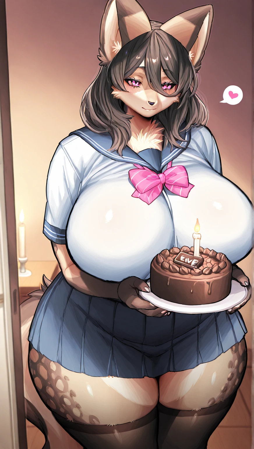 celebration、a cake、huge huge huge huge big girl,