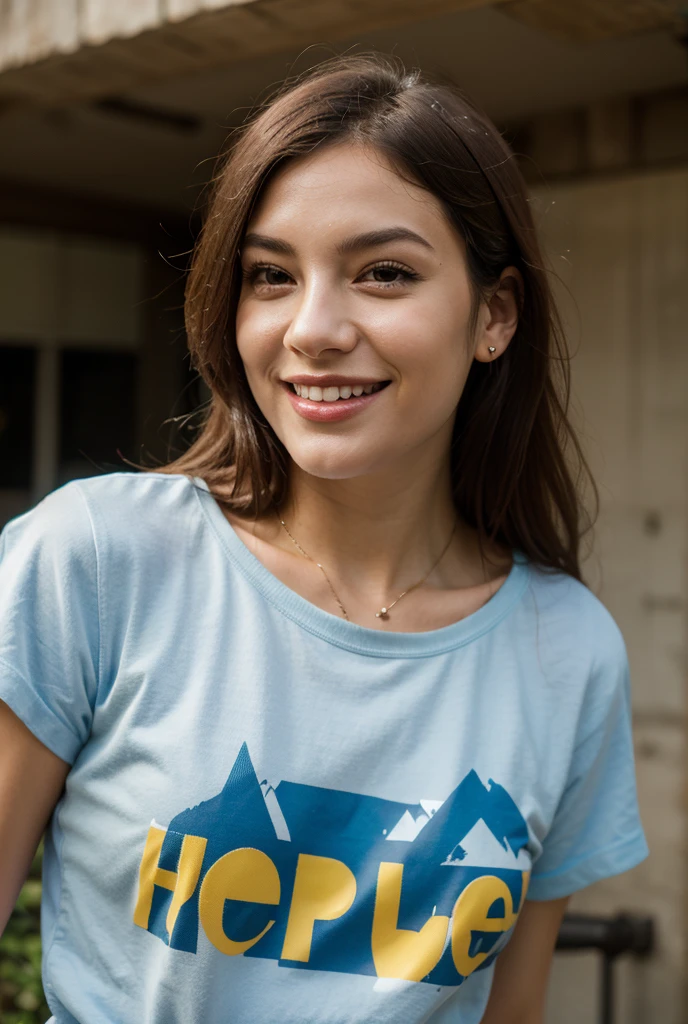 (RAW photo, analog style),portrait of eve sweet,wearing a sshirt, highly detailed, (high detailed skin:1.2), 8k uhd, dslr, soft lighting, high quality, film grain, Fujifilm XT3, (natural light),highly detailed face, deep shadows, (indirect lighting), warm artificial light, 8k high definition, insanely detailed, intricate, highest quality, casual, candid, artistic composition, photography, <lora:evesweet-12:0.8>
