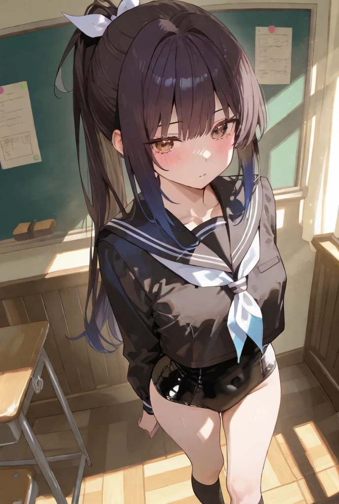 No panties,Grinning face,show off,High school girl anime girl.Black Uniform.Light purple bun twin tails,Urinating, Urinating, Urinating, dripping pussy juice,Urinating, Urinating, Urinating, dripping pussy juice,Urinating, Urinating, Urinating, dripping pussy juice,Crowd school classroom,No pants,Character portrait,Place your hands on your hips,Belly button belly button belly button,No panties,UnderboobsUnderboobsUnderboobs,Wide Stride