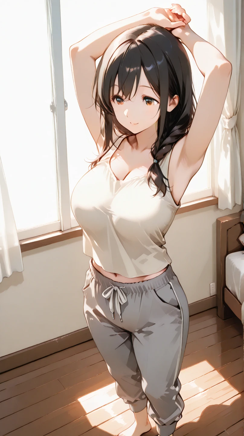 una chica joven muy atrevida alzando su minifalda, showing the viewer his body, poorly placed fire croptop showing part of her medium-sized firm breasts, piernas abiertas, pose sexy,se ven los pezones, sin censura y nsfw, +18, pretty girl possessed by debauchery, literally hot girl, random sexy angle