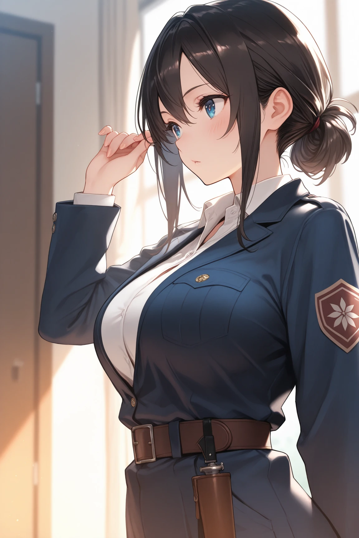 (((British flag-inspired outfit:1.3))),(((Woman in men's clothing:1.3))),(masterpiece,Highest quality,Ultra-high resolution output images,Write boundary depth,Intricate details,Adding dimension to your subject with the contrast of light and shadow,Anatomically correct facial structure),(Picture Mode Ultra HD,)