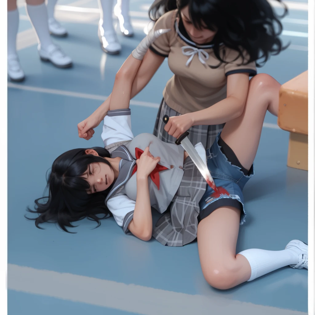2-dimensional,bit girl, , small, female student, 校服, Superskirt, People who don't wear underwear, lying on the table, Undress, Small under breasts,Small bottom, Classroom, ssmile, Stas, Volumetriclighting, rays of sunshine, bright,nipple play,obscene exposure