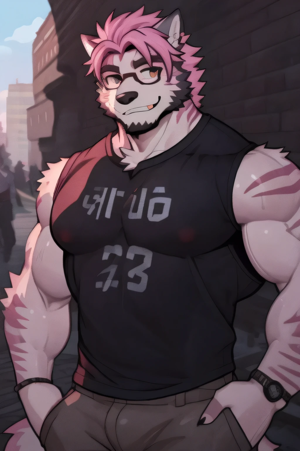 a muscular male shark, light purple skin, dark yellow eyes, walking up from the sea, black swimming trunks, bulge in crotch, shirtless, body wounds, furry, bara, (best quality,4k,8k,highres,masterpiece:1.2),ultra-detailed,(realistic,photorealistic,photo-realistic:1.37),highly detailed portrait, detailed texture, dramatic lighting, cinematic, by hyaku