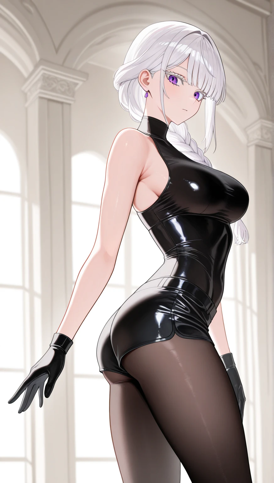 best quality, (masterpiece:1.2), detailed,
Alice,(masterpiece, best quality:1.2), 1 woman, alone,standing_split, , (((armpits are visible))), (((body wet with semen))), , ((breast exposure)), upper body naked, (((large and erect nipples))),. ((looking at viewer)),(Very slender waist),Extremely slim waist, short height, (shiny latex miniskirt) (Yuuki Mikan), (ponytail hair),((( show me your pussy))), (((Wide open pussy))), ((latex thigh high socks)), Glowing skin that shines like latex, (((peeing))), (((Semen all over the body))), Steam is coming out of my body...., (((Bukkake))), (((All bodies are visible on screen...))), (small body),(((Ahegao))), The background is an empty white space, ((Lori, 12 years old)), (Slander)