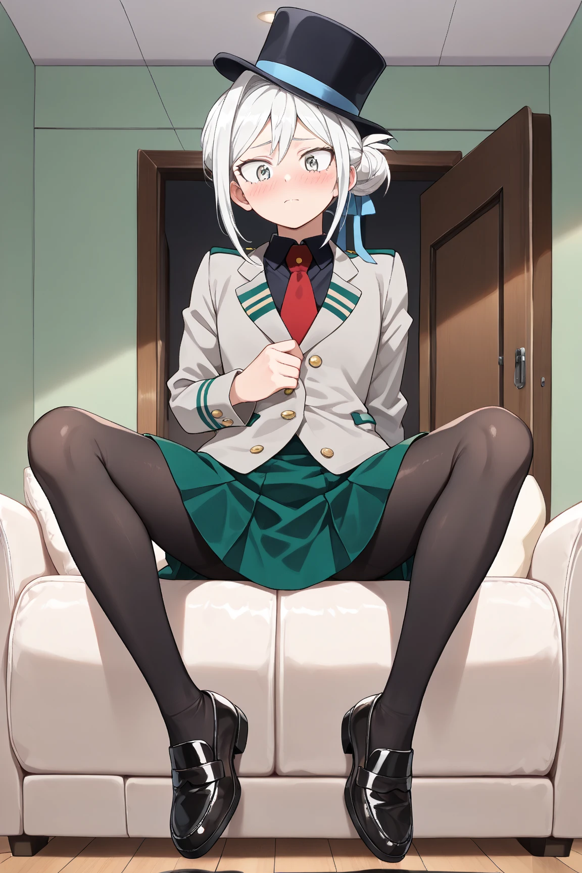 focus on panties,happy smile,,{{{disgust:1.5}}},{shaded face},open mouth,show off panties,{shaded face},{{{lace pantied}}} ,miorine rembran,long hair, {{{pleats skirt}}},defmiorine, green jacket, red necktie, green skirt,
,Squat,looking down at viewer,Squatting,looking down at viewer,((masutepiece,hight resolution)),((masutepiece,hight resolution)), masutepiece, Best Quality, , absurderes, Perfect Skin, Detailed skin texture, ultra-detailliert, 8K, Intricate details, beautifull detailed face,hight resolution, 1girl in ,Looking down,looking down at viewer,masutepiece, Best Quality, Insanely detailed, absurderes, Perfect Skin, Detailed skin texture, ultra-detailliert, 8K, Intricate details, beautifull detailed face,NSFW,NSFW,,low angle shot,Front view,,Uncensored,{shaded face},indoors,locker room