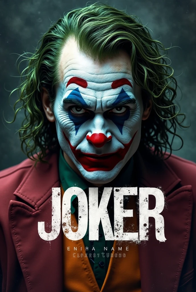 Make a cover of a joker and on top it says shop XL