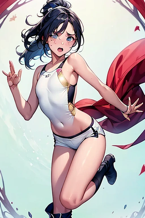 2d idol girl, big bust, (big bust), 1 woman, animated film메이션, shot, black hair, animated film메이션 여자, animated film, 큰 pelvis, hip, pelvis, 큰 hip, (큰 hip), (큰 pelvis), shot 미소녀, big ass, Big hips, big pelvis, pooping, fart, anus, scat