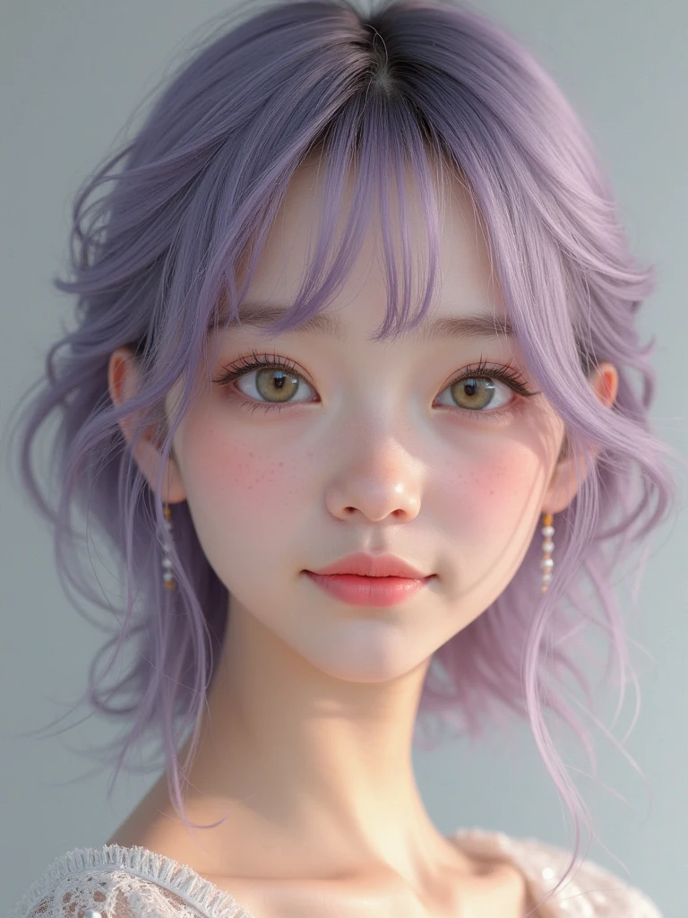 ((Hair color is purple : 1.3)), Her hairstyle is a bun(Chignon)A very large ribbon is tied to。When you remove the ribbon, your hair is long.。
With piercing eyes、The pupils may be dilated。
Tall and stylish、Being beautiful is admired by the same sex.、Even my grandpa is in love with me.。