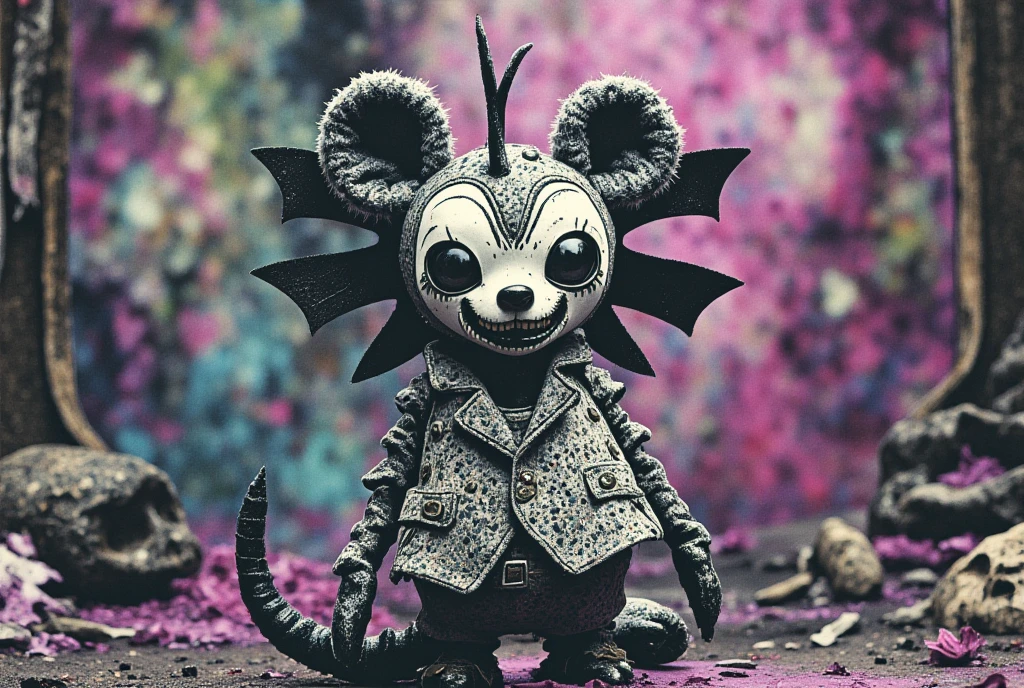 (knitted toy voodoo doll:1.7), (Voodoo Rabbit Assassin:1.3), (Clothing: tattered stealth suit with dark patterns:1.0), (Accessories: enchanted daggers, glowing sinister smoke bombs:1.2), (background: eerie alleyway with floating, glowing spectral shadows and creepy mist:1.2), best quality, masterpiece, detailed soft oil painting, detailed background, dramatic cinematic lighting, soft edge lighting, professional, dramatic lighting, hard edge lighting, ultra quality, 4k, masterpiece, best quality, 8k, ultra high definition, high resolution, extremely detailed