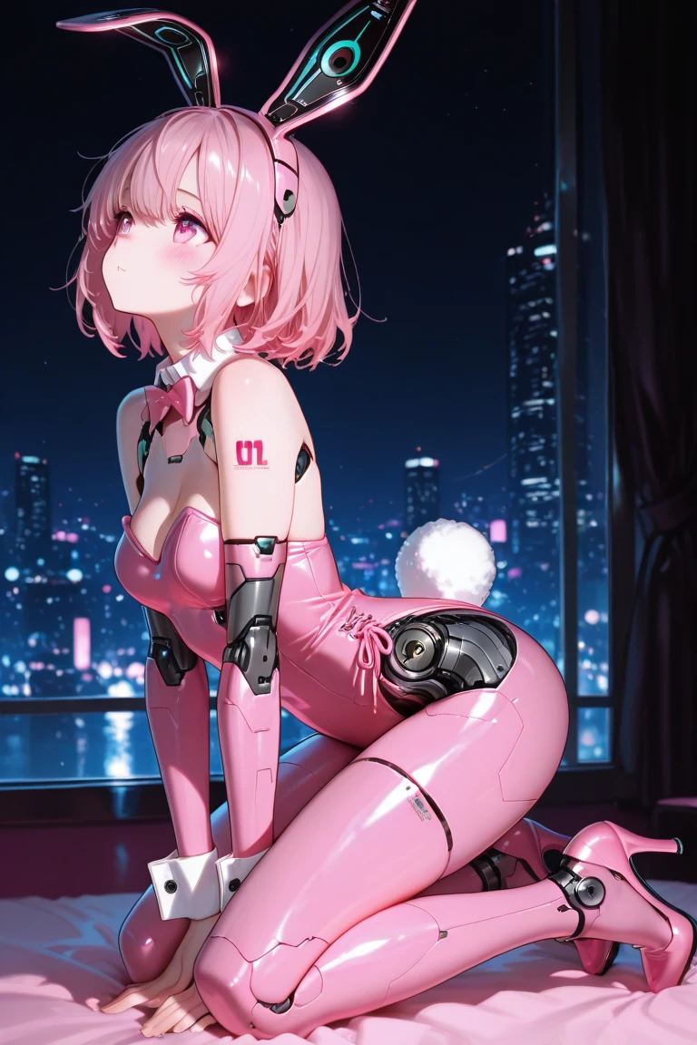 Full body like,Anime girl with pink hair and futuristic costume in the city, Hyper-realistic cyberpunk style, cyberpunk anime girl, Digital cyberpunk anime art, dreamy cyberpunk girl, Anime style. 8K, female cyberpunk anime girl, digitl cyberpunk - anime art, portrait anime space cadet girl, the cyberpunk girl portrait, beautiful cyberpunk girl face, anime styled 3d, photorealistic anime girl rendering,(RAW photo:1.2),camel-toe,Hollow-out on,sweat leggs,, Smooth pink skin, shiny metallic glossy skin, Shiny, spread their legs M-shaped legs,angry look,sullenness,Irritated, all over body,Full body like