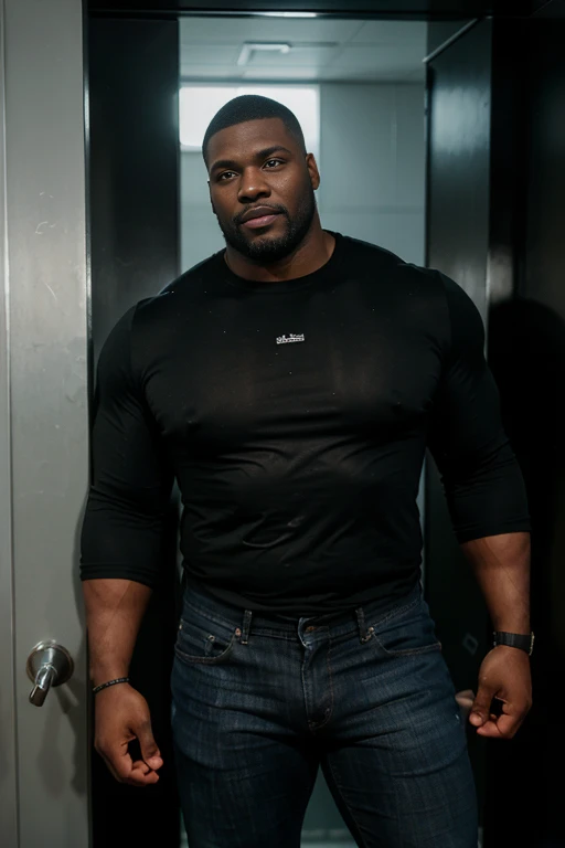 A big tall 350 pound man. muscular, dark-skinned due to the high melanin in their skin. African cases.