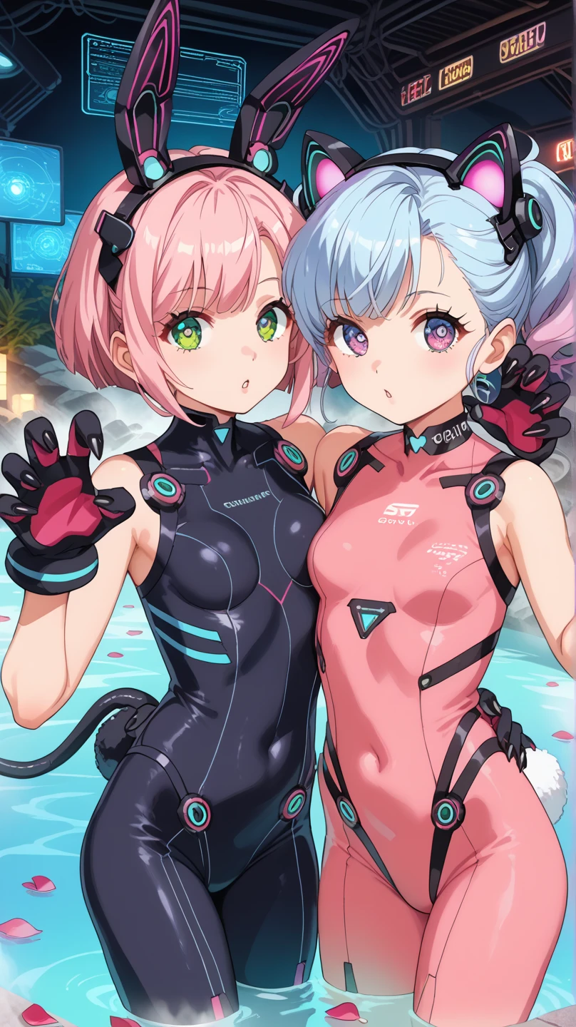 2 ragazze diverse viste da dietro,ass support,guardandole da dietro,large full ass,large full breasts,felice di stare con te,enorme culo,enormi tette,ultra-highres, ultra-detailed, best quality,perfect hands,2 ragazze,2 Titanfall 2 pilots uniform girls,hi-fi city background,2 girls,Titanfall 2 helmets,happy face,:D,2 girls,horny face,horny pose,horny,hot face