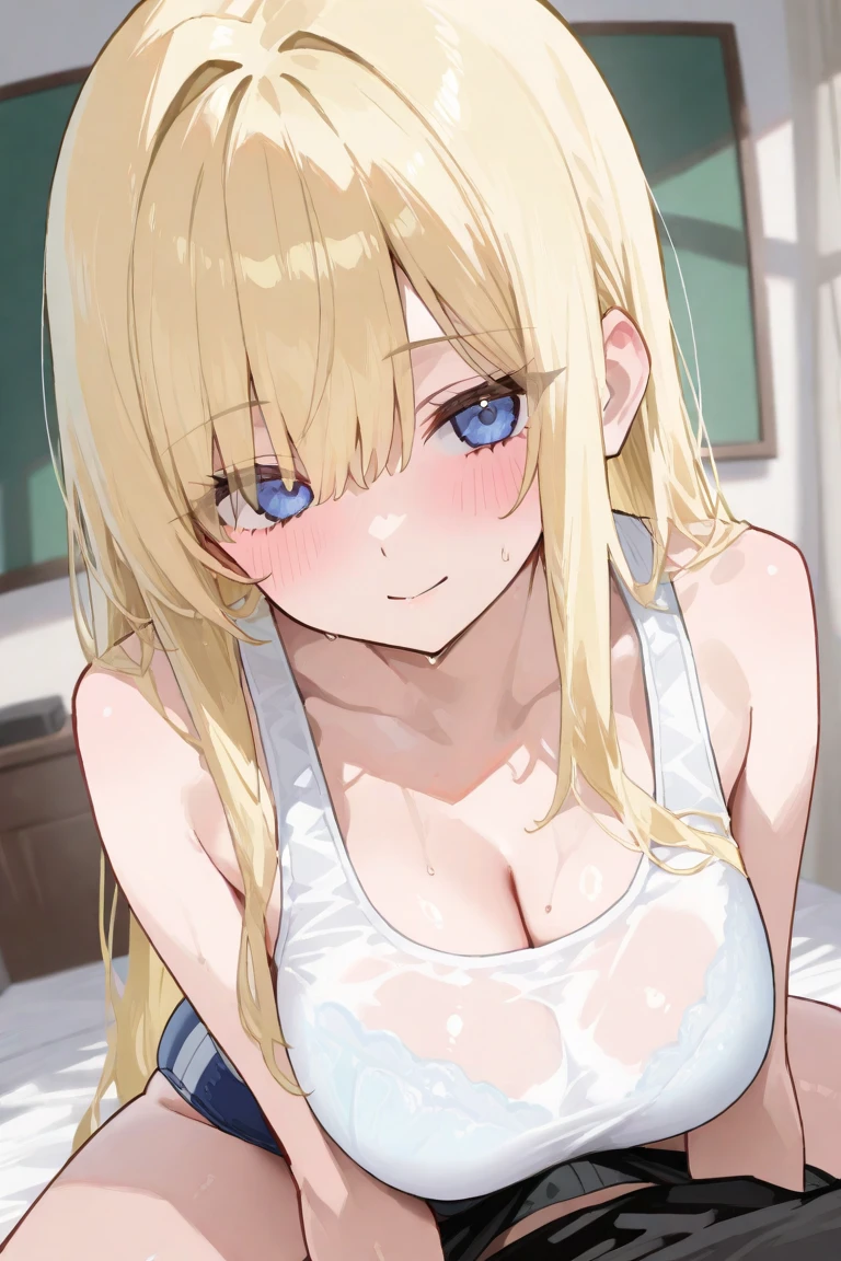 (Highest quality), (masterpiece), 1080P, High resolution, 4K, 8K, Nude, Crying face, socks, squat, Apartment