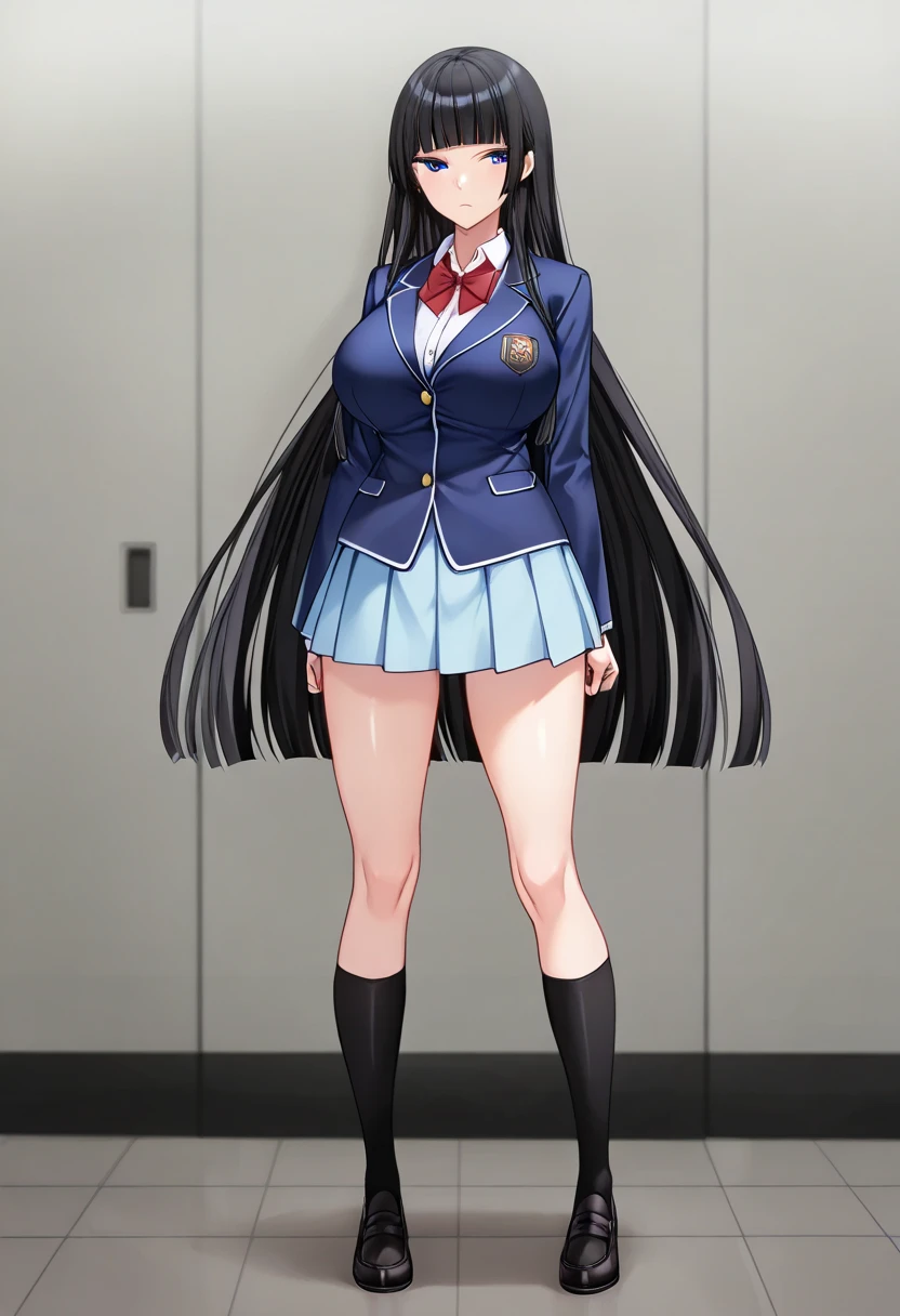 (((Lower Body、Shooting from below、Show your pants))、(((Emphasize the crotch、Shiny underwear、Show your pants)))、Highest quality, 8k, masterpiece :1.3)), whole body, Sharp focus :One Girl,Glowing Skin,Sexy pose,Highest quality,Tabletop,shape,Very delicate and beautiful,Hmph,8k壁紙,wonderful,In detail,Official Art,Very detailedなティッカーUnity 8k壁紙,Incredibly ridiculous,Large file size,Very detailedな,High resolution,Very detailed,Beautiful detailed girl,Realistic,X-ray,The queue is full,(((Uniform Blazer、mini skirt)))、(((Big Breasts、Black Hair)))、(((School、classroom)))、Stand upright、Cleavage , ((Long black hair))、Uniform Blazer、mini skirt、Hairstyle: Long hair.、both hands、Beautiful body shape like a model、Houjou Kaori