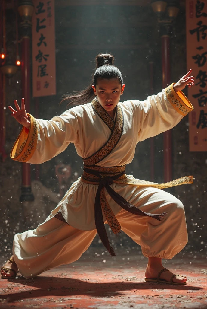 একটি লোক কুনফু স্টাইলের ছভি 