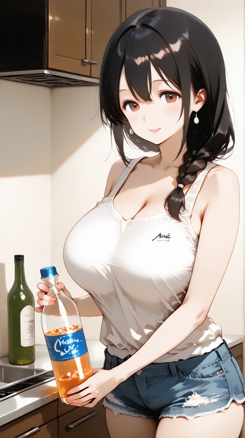 top-quality、ultra-detailliert、high-resolution illustrations、Ultra-high-definition CG、8k size wallpaper、offcial art、production art、Skin quality improvement、girl with、comfortable off shoulder sweater、The upper part of the body、(Huge laughter:1.1)、(Opening Mouth:1.1)、(widely opened eyes:1.2)、Delicat eyes、Sun glare、bokeh dof、depth of fields、blurry backround、Particles of light、、(Heart particles:1.1)、masterpiece、