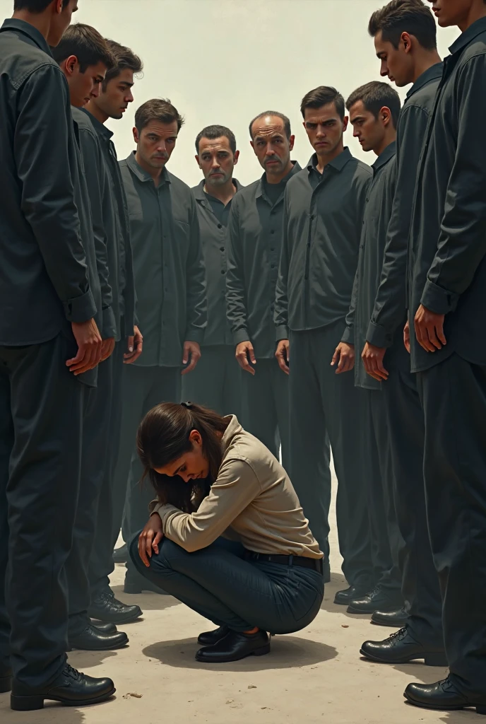 5 women and 1 man , bullying the boy