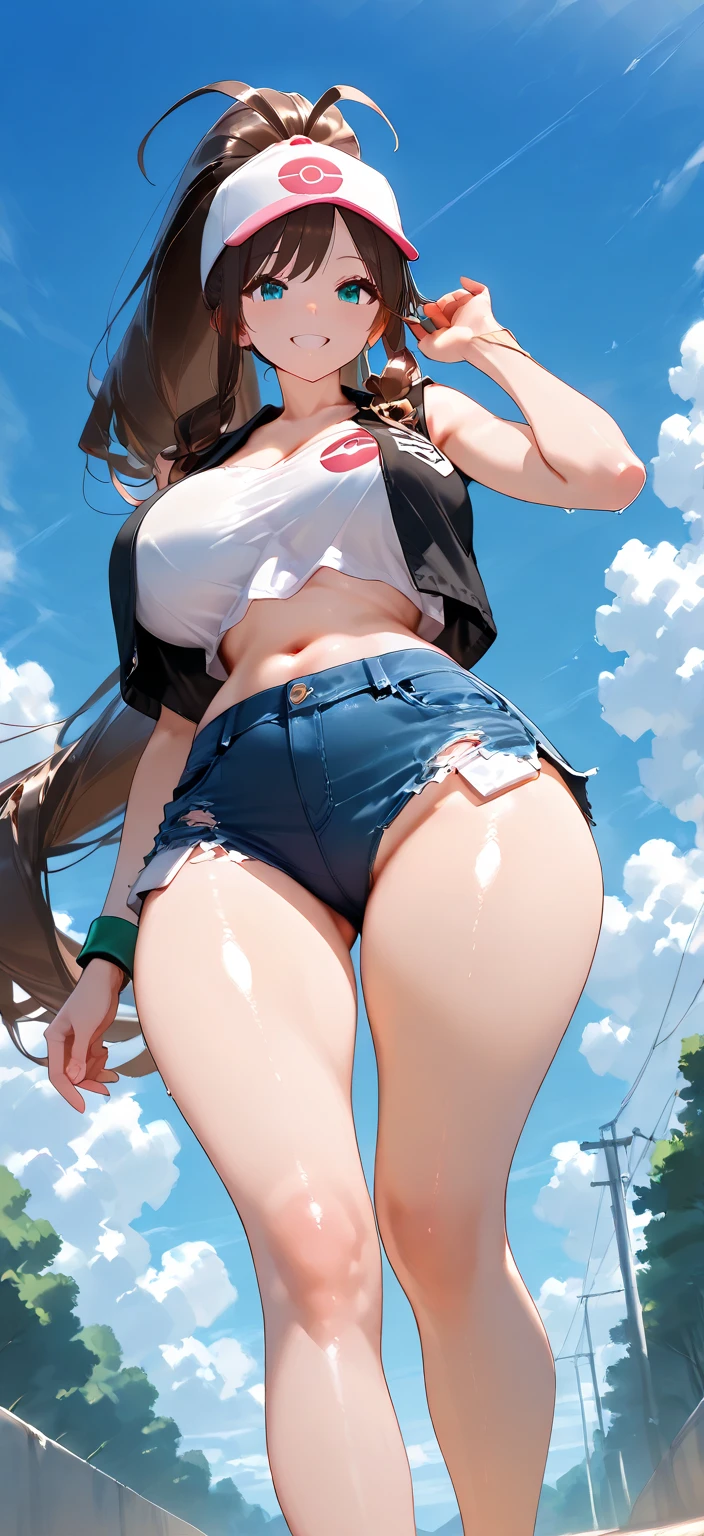 Cute woman, panty shot, transparent clothing, large amount of semen gushing out of her pussy, Pokéball in her genitals, Pokéball with white liquid falling on the ground, pussy meat protruding, see-through, urination, covered in mucus and thick semen. Pokemon ball, holding a Pokemon ball in hand、( red and white two-tone Pokemon ball is falling on the ground).、(Holding a red and white two-tone Pokemon ball:1.5)