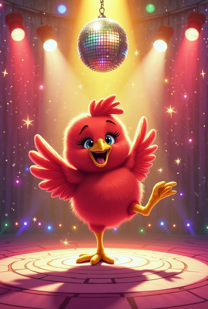 Pop diva chicken singing 