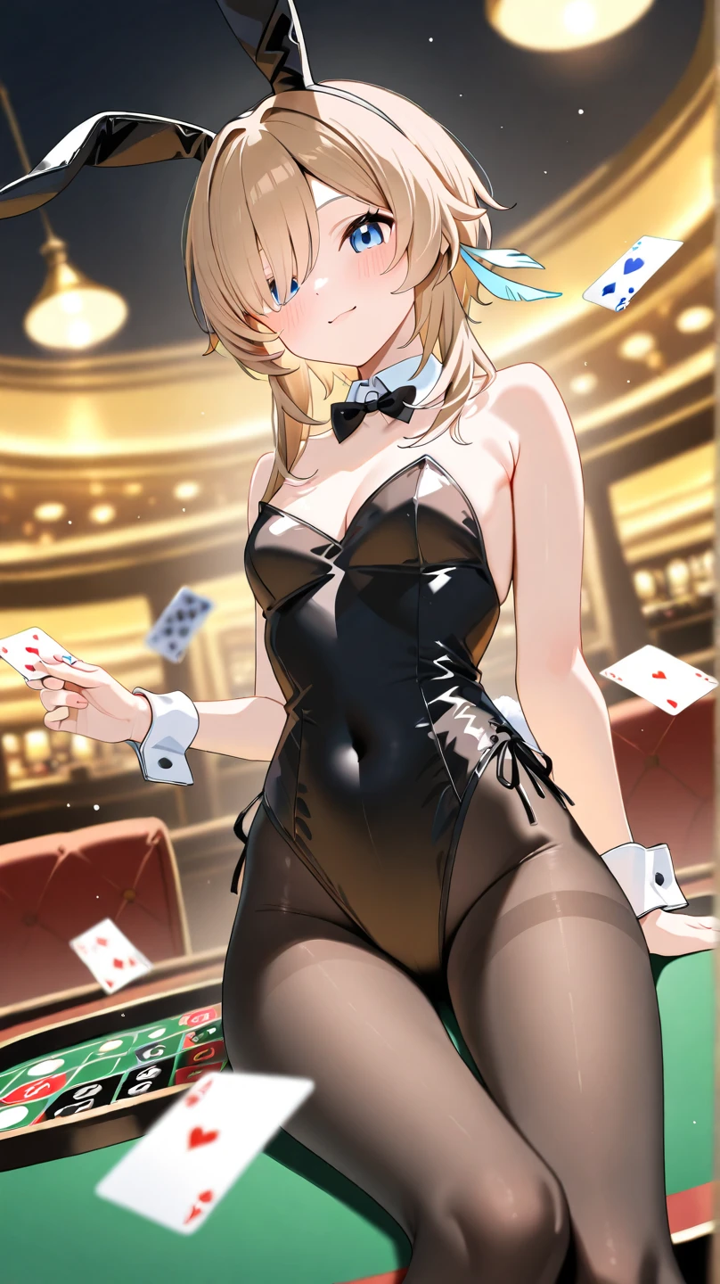 score_9, score_8_up, score_7_up, source_anime, source_explicit, BREAK 1girl, (large breasts:1.2), casino, smile, skindentation, playboy bunny, fishnet pantyhose, wedgie, open mouth, looking at viewer, BREAK, very aesthetic, absurdres, amazing quality, bnp