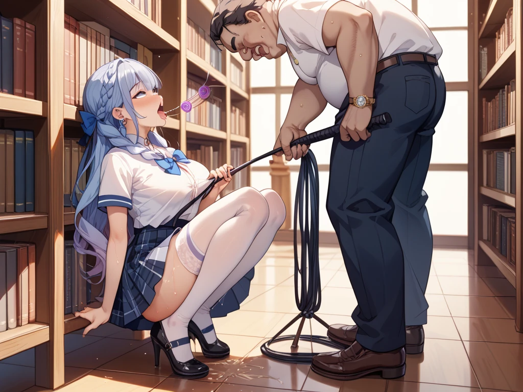 01 beautiful 25 year old Japanese woman, having sex with a 30 year old man, in a library, top quality picture, best resolution