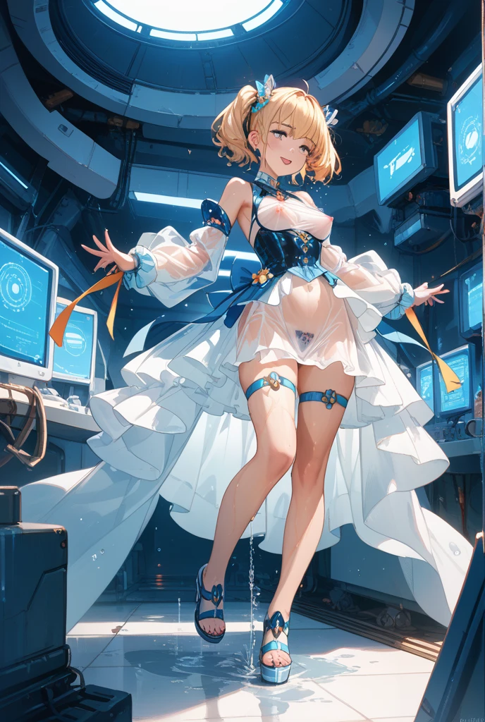 :(LS), (best quality), (ultra-detailed), (masterpiece), (best quality), (ultra-detailed), 1girl, ((areola big)),(one piece swimsuit),(ultra small swimsuit),((nipple show half out from swinsuit)),detail:areola1 .5 blush,( lingerie), big breasts, breast exploring)pouch stomach,(breast expansion),full body show,perfect face. ar art, soft light. --auto --s2
