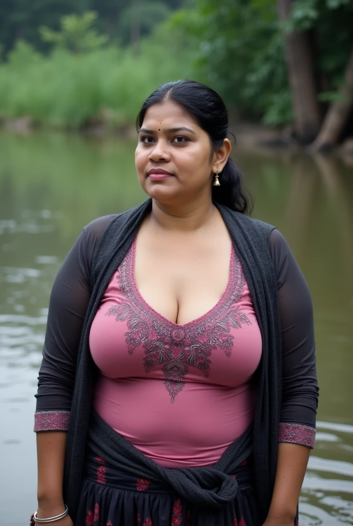 (((indian slum mature lady))), (((black monster tits ))) ,(((slum rural area))) (((Half Body))), (((very dark skin))), (((age 55+))), (((((very dark nipple and areola))))) (((plus size ))), (((huge busty milky wet big massive boobs))), (((nude thick thigh))), (((nude tubular saggy breast))), ((black skin dark body)), (((depth of field))), ((( river bathing))), (((rain))), ((( flashing light leaks))), (((divine))), photorealistic,photo, realism, Getty Images, RAW candid cinema, 16mm, colour graded portra 400 film, remarkable colour, ultra realistic, textured skin, remarkable detailed pupils, realistic dull skin noise, visible skin detail, skin fuzz, dry skin, shot with cinematic,light leaks, RAW Image, DOF, depth of field,bokeh,DonMN1gh7D3m0nXL