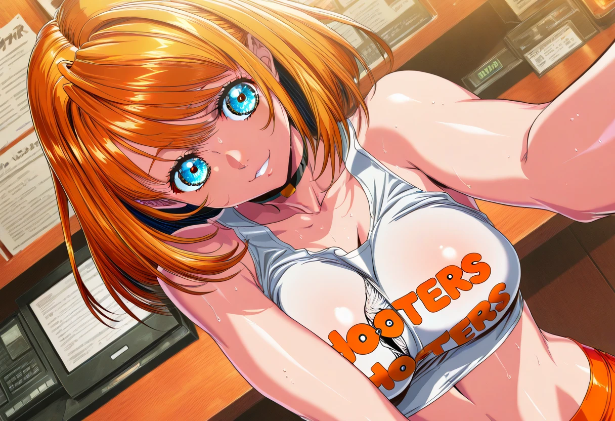 NSFW, perfect digital art superior image resolution 4k wallpaper 8k full body rendering monster girl amanda invincible very beautiful girl with a mischievous smile with brown ponytail hair in a white shirt with mine with green tentacles holding her pussy cumming a lot multiple penetration ultra realistic