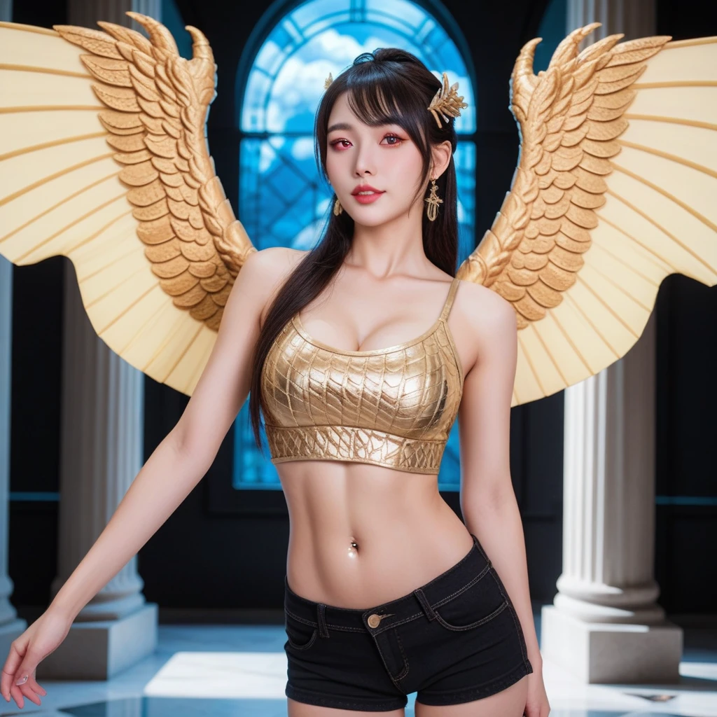 (highest quality、4k、8k、High resolution、masterpiece: 1.2)、Super detailed、(Real、Photorealistic、Photorealistic: 1.37)、(Human-faced chicken:1.9)、Human-chicken hybrid creature、(A hybrid creature with the face of a young, incredibly beautiful woman and the body of a chicken:1.7)、Spooky atmosphere、Horror Theme、Animal instincts、Detailed hair and kimono、Dim lighting、Sharp Eye、Sharp toenails、Strange Features、Unnatural poses、Dark and spooky background、Uncanny Valley 、Surrealism、Nightmare image、Mythical creatures、Disturbing expressions、Shadowy atmosphere、Evil atmosphere、nightmare-like appearance、Feathers and scales、Otherworldly Beings、Hybrid Anatomy、Mysterious Aura、Creepy Presence、Exaggerated features、Distorted body、Distorted proportions、Demonic nature、 Dystopian setting、Puzzling symbols and signysterious story,full body