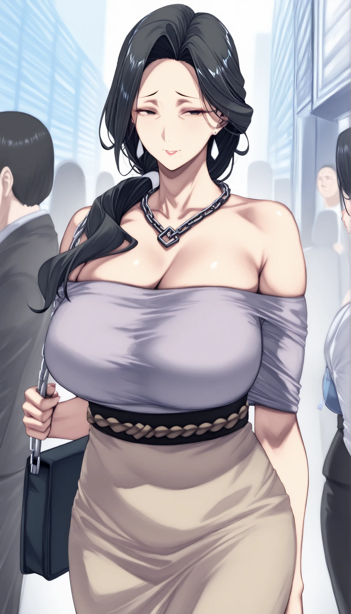 An anime-style artwork depicting Reze from the anime chainsaw man.

Tags: Reze, anime, detailed eyes, detailed lips, (short kimono:1.1),  smiling expression, intense gaze, dynamic pose, indoor, palace, vibrant colors, digital art, high-resolution, professional quality, gigantic breasts, cleavage,  curvy, cowboy shot, (gigantic breasts: 1.4), (green eyes:1.1), (purplish blue hair)
