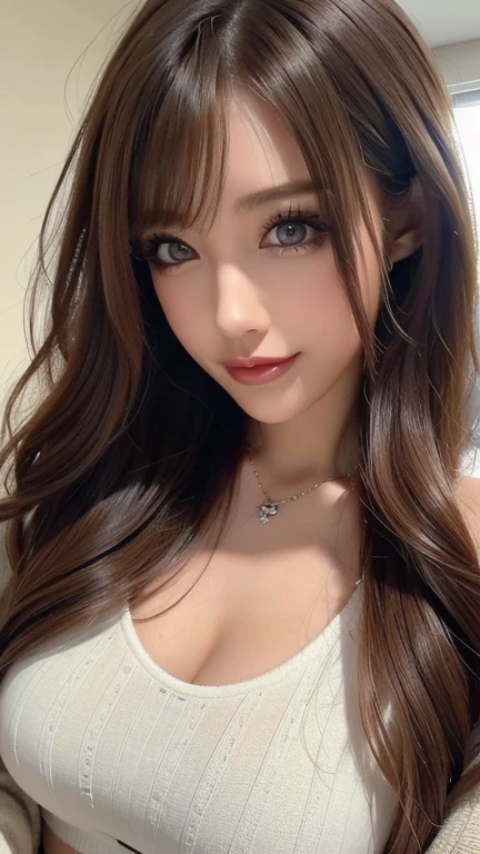 best quality, masterpiece, highres, (detailed:1.4), 1 girl, (thick eyeliner), bright hair color, streak, hair extensions, thick eyeshadow, Fair-skinned, extremally thin eyebrows, Highlighted eyes with eyeliner, false eyelashes,show off nipples under white shirt,topless,grabbing own breasts