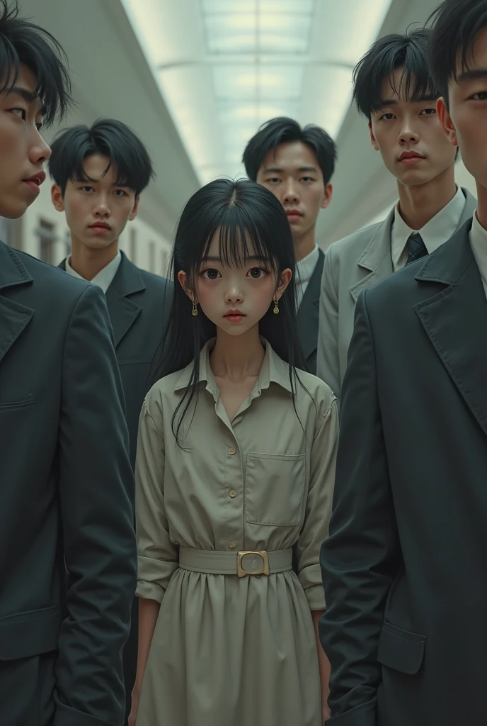 (32K:1.9, Horror depictions:1.9, Highest quality, masterpiece, Ultra-high resolution, Professional random angle camera work:1.5, Very detailedな肌と顔の質感:1.4), Always accurate, Very detailed, bag, (Cute Japan schoolgirl, A high school girl's blazer uniform with a red tie:1.6, Incredibly slim body:1.3, areola is not visible:1.4, Big breasts on the verge of collapse), ((Crowded train:2.0, Crazy behavior:1.9, in the train、Two middle-aged men hugging a woman from behind:1.7)), belt, Fair skin, elegant, sense of cleanliness, Thin eyebrows, (Scared expression:1.0, Confused expression:1.0, A look that shows deep contempt for you:1.0), (Big eyes that exude beautiful eroticism:0.4, Open your mouth a little, lipstick, Feel the beautiful eroticism:1.0, Dark brown ponytail), Earrings, necklace, bracelet, romantic, mysterious, Object of admiration, original, dramatic, artistic, Innovative, charm, Heartful, Fancy, Tilt, sense of loss, special, ((exciting, Extreme, sense of openness, suffering, sufferingの表現)), ((Mistakes of Youth, 女性的なcharm))