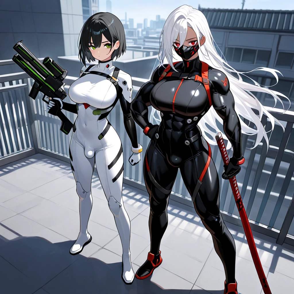 ultra-detailed, Explicit, Beautiful body, Beautiful Nose, Beautiful character design, perfect eyes, perfect face, ultra highres, 4K, beautiful legs, perfect legs, Nice hands, Perfect hand, Masterpiece, Best Quality, Highly detailed, illustration, absurdres, street fighter, doll suit, shadaloo doll, dollsuit, expressionless, blank eyes, looking at viewer, red gloves, emotionless, black latex, corrution, mind control, female combatant, full body, hypnotized, unhappy trance, full body suit, ribbed bodysuit, both arms at side, obey, perfect female body, extremely glossy latex, hypnosis, hypnoLora, empty eyes, Mind control device, poses, submissive_pose, Slave, hat, necktie, stand up straight, standing, standing at attention, hat, necktie, belt, latex, ribbed bodysuit, thighhighs, garter belt, Fighting Stance, extending the right arm from the shoulder into the air with a straightened hand, nazi saluting, military, military saluting, salute, thigh boots, 1girl, Tsuki Uzaki, Uzaki-chan wa Asobitai, closed eyes, grey hair, long hair