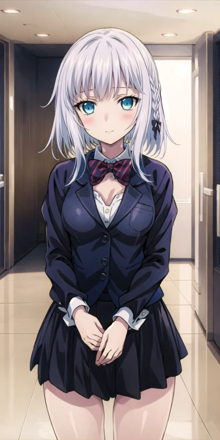 masuter piece, Best Quality,Illustration, Wallpaper, ultra -detail, a small face、(((molesting)))、barechested、((shame))、(Teary-eyed)、(((Nothing is worn)))、((Girl being touched by a man))、A man pulls up a girl's skirt 、Angle from below、ample breasts