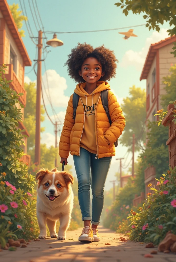 3D cartoon sticker of funny afro boy walking and listening to music, (((headphone))), (sweet eyes), child's smile, handsome young man, (((listening to music))), cute smile, chibi, Cristiano Ronaldo style, happy, big eyes, fish eyes, joy affections, closed eyes, squinted eyes, happiness, pixar style, blue background, solid color, cosplay as bilbo baggins, model, seaart, Dreamsharp --auto --s2