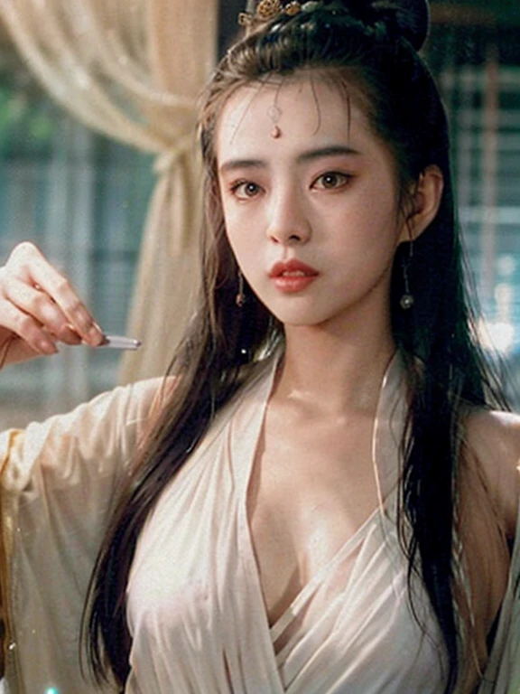 niexiaoqian,wangzuxian,
(((nsfw))),Hair Bun,Solitary,1 Girl,(Red robe:1.5),Long hair,Fairy,Practical,Chinese clothes,Hanfu,Hair Bun,Lips,parted Lips,Looking at the audience,Upper Body,background_picture,(簡單的background:1.2),(白色background:1.3),Huge breasts,Areola,cleveage,Unbuttoned clothes,, best quality , masterpiece, illustration, extremely delicate and beautiful, Extremely detailed ,CG,Unite,8k wallpaper, Astonishing, Fine details, masterpiece, best quality,official art,Extremely detailed CG Unite 8k wallpaper,absurd, incredibly absurd, Huge file size , Super detailed, high resolution, Extremely detailed,Beautiful and meticulous girl, Extremely detailed eyes and face, Beautiful and delicate eyes,There is light on the face,