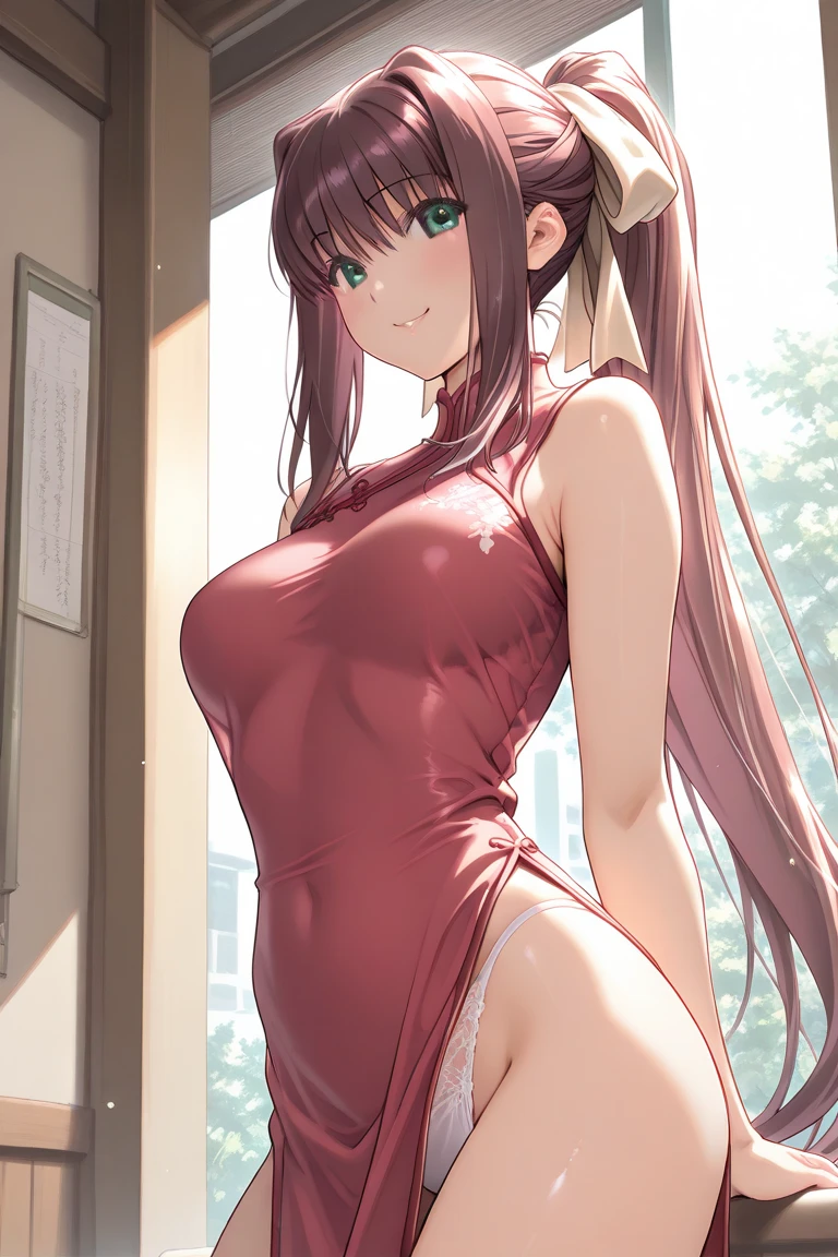 (8k, best quality, masterpiece:1.2), (realistic, photo-realistic:1.37), (full body), standing, legs apart, (wide stance) standing contrapposto, ultra-detailed, 1 girl,cute, solo, (tifa lockhart), (huge breasts:1.5), (beautiful detailed eyes), (smile:1.2), (closed mouth), sharp focus, depth of field, good composition, Final Fantasy VII, black hair, very long straight hair, hair bang, ((red_eyes)), intricate, bokeh, (Tetsuya Nomura style), perfect breasts, (nude:1.5) long lace gloves, lace stockings, garters, toned body, athletic, wide hips, thin waist, toned arms, exposed abdomen, view from front