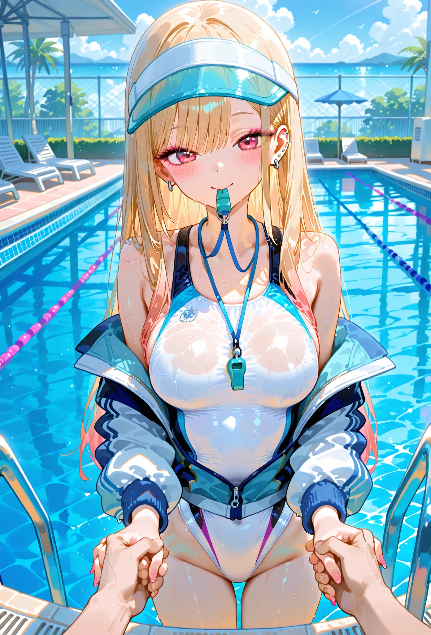 prostitution、(Futanari Girl、 Wearing Japanese gal fashion, futanari:2, Big penis), To the audience:::,Showing off his penis、Transparent penis、(Highest quality, Highest quality, Very detailed, High resolution, High resolution, Beautiful details, masterpiece, 2,5D),Anime Style,Browsing Caution,Blowjob Gestures、Prepare a condom、Sex with me、