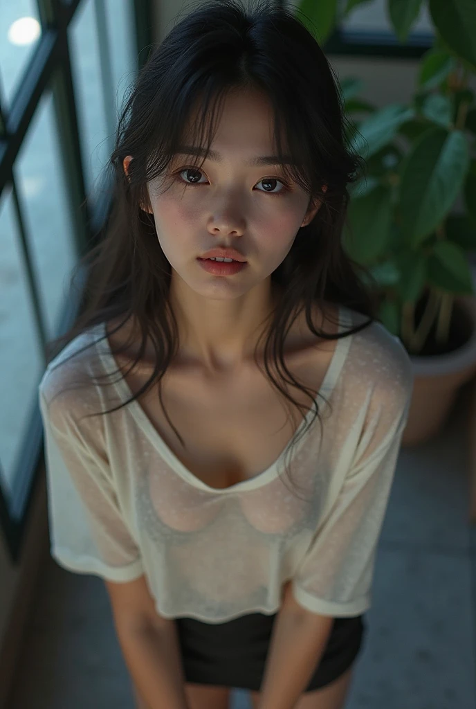 nsfw:1.4, Masterpiece、top-quality、8k、A girl who has learned to play badly、Posing begging for pleasure、disheveled clothes、Eyes without light、14years
