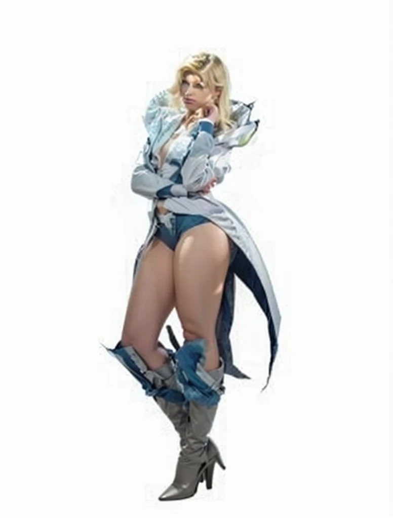 1solo dark black SKIN elf, long hair, white hair, yellow eyes, full body, breastplate, looking at viewer, shiny, armor, thigh highs, high boots, shoulder armor, faulds, poleyn, gloves, gauntlets, (((1 girl))), medium to large breasts, a beautiful and cute lady, standing, (big muscular ass), {{{wearing armor }}} (thin waist), (incredibly beautiful full body photo, standing, (((bright eyes))), good anatomy, perfect hand muscular legs))), thin waist, muscular abdomen, wearing black high heel shoes, (((with her back to me showing her big shapely ass to me)))