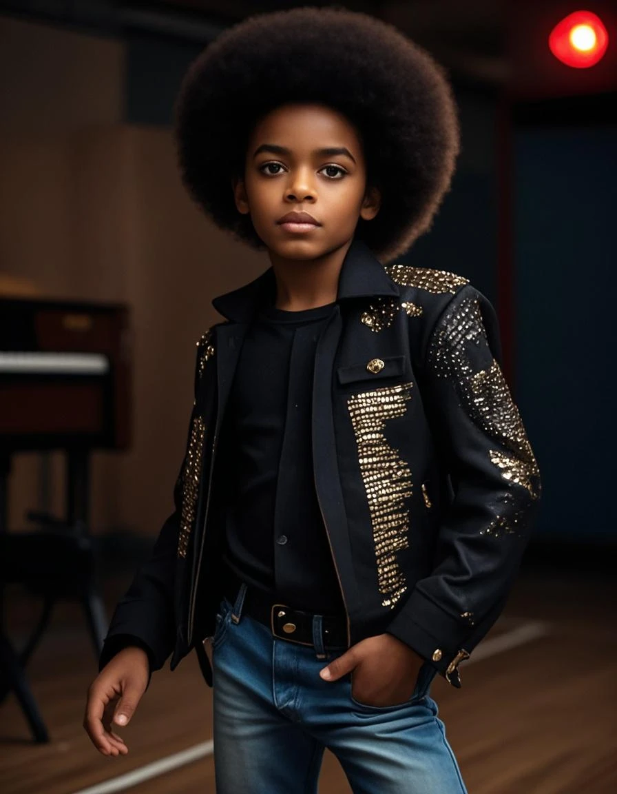 A Black Non-Binary Boy With White Pigtails and a Crown of Stars and Diamonds and a Suit