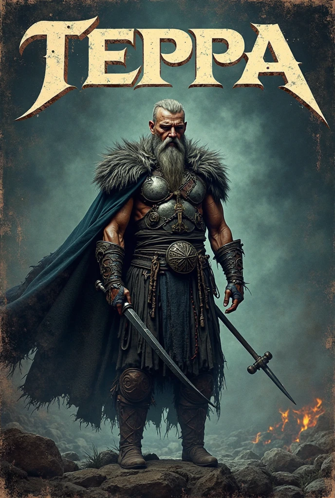 an image based on the warrior in the photo above with changes