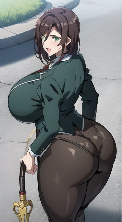 ((uniform)),Sunburn、Hellsing Ultimate, You become Victoria, 1 Girl, ((at last))), Fuller lips, thick lips, Wide Hips, thick thighs, Huge breasts, Huge Ass, Oily, Shiny skin, thick, Eros Smile Face, Strike a Pose, panties,Hotel