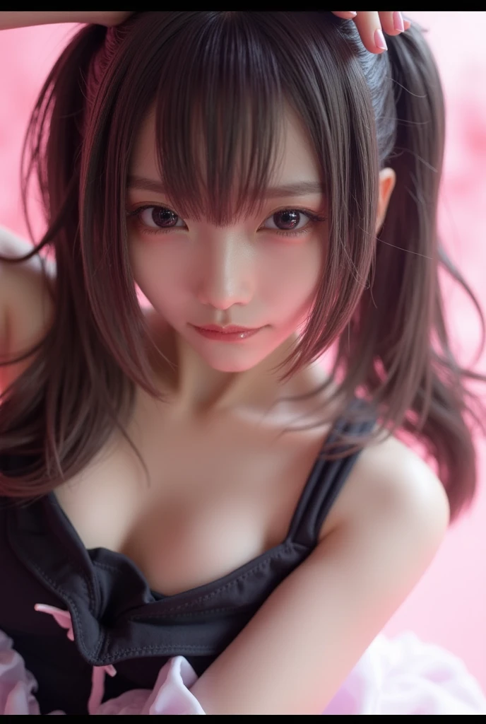 ((Master masterpiece、top-quality)), (((Lori and Chibi Girl is 8 years old:1.3)))、(((Short stature with a very young face:1.2)))、hight resolution, top-quality, drooping bangs,Smile with white teeth visible, Cinematic Light, ultra-detailliert, Detailed face, (Detailed eye), top-quality, ultra-detailliert, Master masterpiece, (Detailed face), A dark-haired:1.2、Very little pubic hair pussyline, High twin tails with very large ribbons:1.3, Chained slave collar, Portrait, frontage:1.3, Open your legs, cute little:1.5,Highest detail, Glowing eyes, (BDSM room at night:1.2), Sitting on the bed:0.8,,(Standing in the background with the night view of the city in the background, upper body hands restrained behind the back:1.3)、 on the beds, window, (Outside the window is the night view of the city:1.3), back lighting, A light, (High contrast), (Loli and chibi girl who loves to show off her beautiful and dark nipples)、(Lolita little girl with huge breasts:1.3), Big boob, Slender waist,Undressed:1.5,(((Naked:1.5)))、barechested:1.5,((Maximum breast exposure:1.5)),fullllbody,(Nipple stand:1.5),((Colossal breasts loli:1.5)),((The areol:1.5)),Nasty 10 years old:1.5,((Girls who love BDSM play:1.5)),Pose showing armpits:1.5,